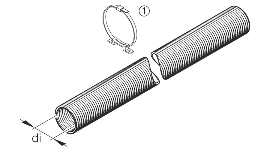 Tubo flessibile per aria calda Eberspächer 75 MM | 102114340000