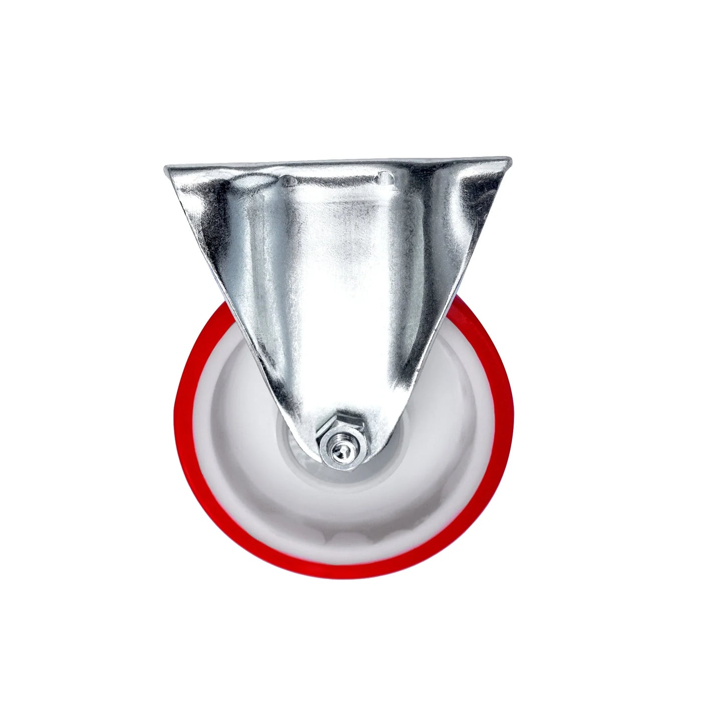 Ø 125 mm | Ruota fissa senza freno Poliammide Poliuretano Piastra di fissaggio Cuscinetto a sfere Capacità di carico 220 kg | 6301-125