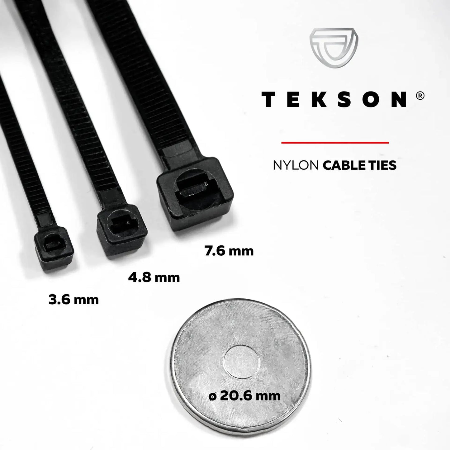 FASCETTA NYLON AUTOBLOCCANTE 100 pz. Tekson