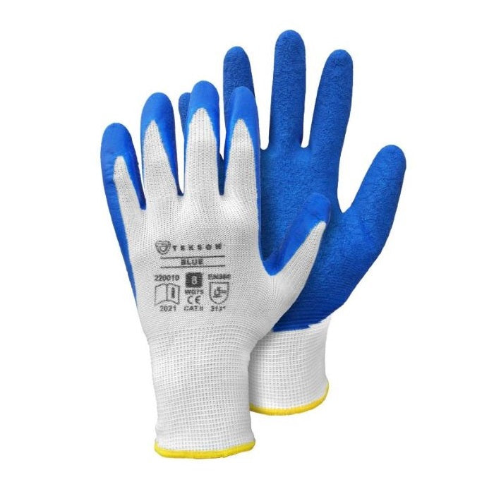 Guanti da lavoro Tekson, traspiranti, 12 paia | Blu