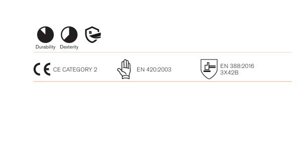 6 paia di guanti antitaglio Guide | 300WH