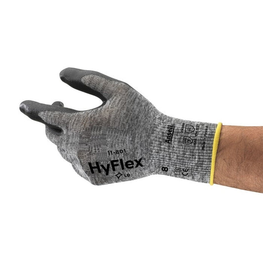 Guanti da lavoro Ansell HyFlex, traspiranti, rivestiti in nitrile, 12 paia | 11-801