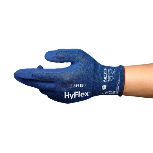 Guanti da lavoro Ansell HyFlex, antistatici, 12 paia | 11-819 ESD
