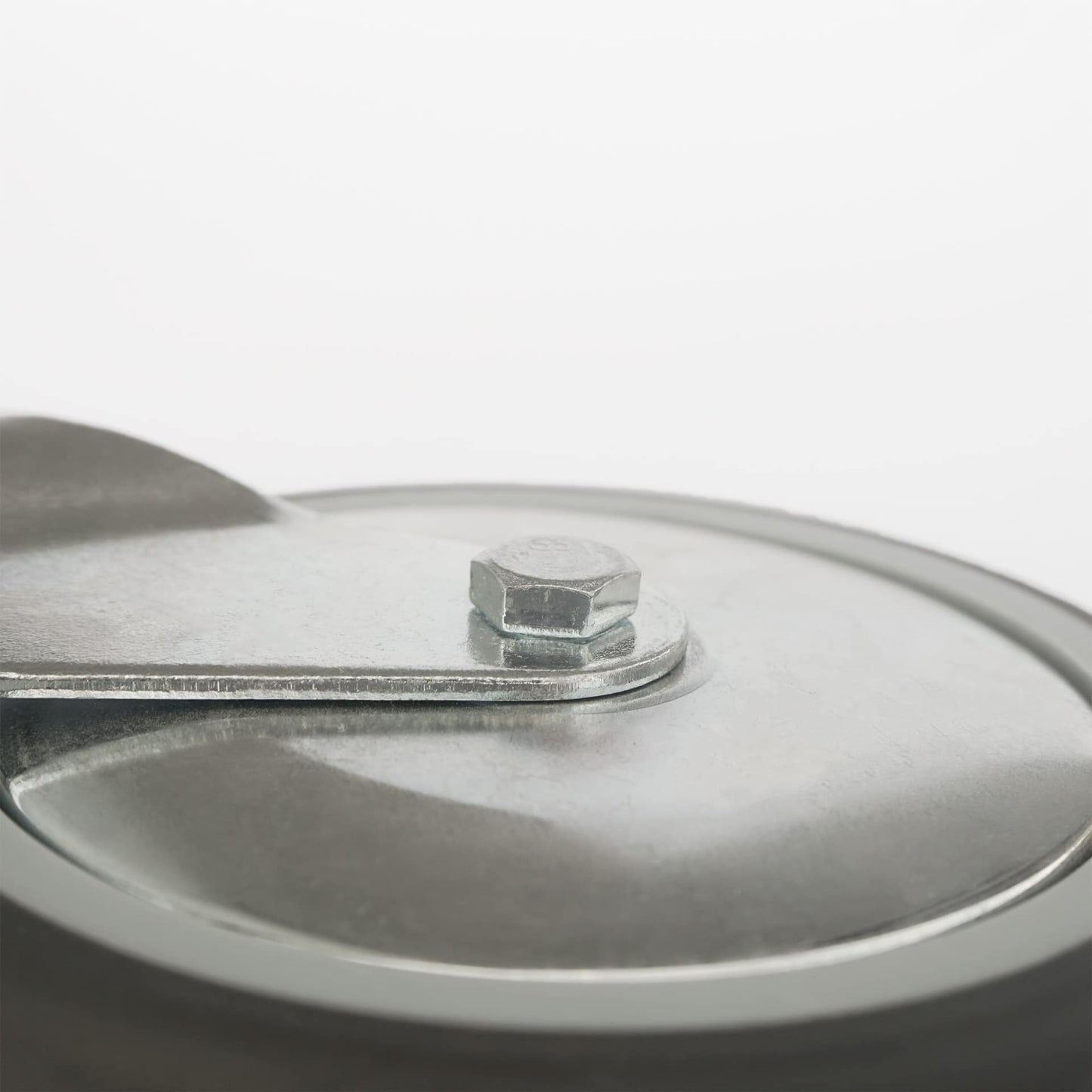 Ø 100 mm | Ruota girevole senza freno: gomma termoplastica, piastra di fissaggio avvitabile, boccola liscio, capacità di carico 90 kg | 3013A-100