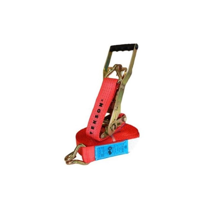 Ergo Cinghia Di Fissaggio Con Tensionatore, 5 T / 5000 Kg, Lunghezza 12 M, Larghezza 50 Mm, Testata GS