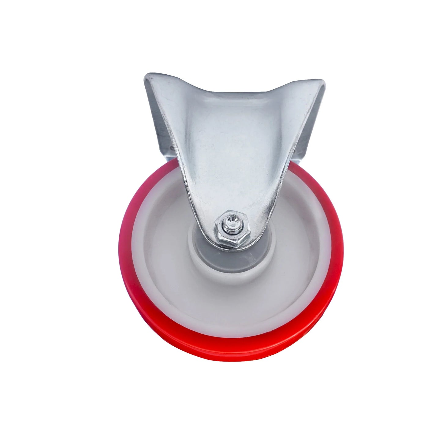 Ø 125 mm | Ruota fissa senza freno Poliammide Poliuretano Piastra di fissaggio Cuscinetto a sfere Capacità di carico 220 kg | 6301-125