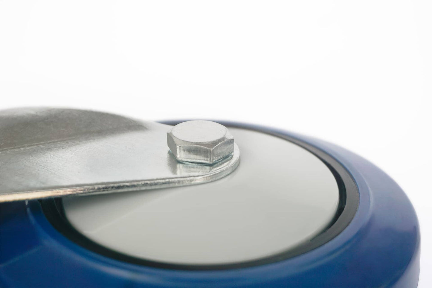 Ø 125 mm | Ruota girevole senza freno Plastica Gomma elastica Piastra di fissaggio Cuscinetto a sfere Capacità di carico 230 kg | A-EU03-125