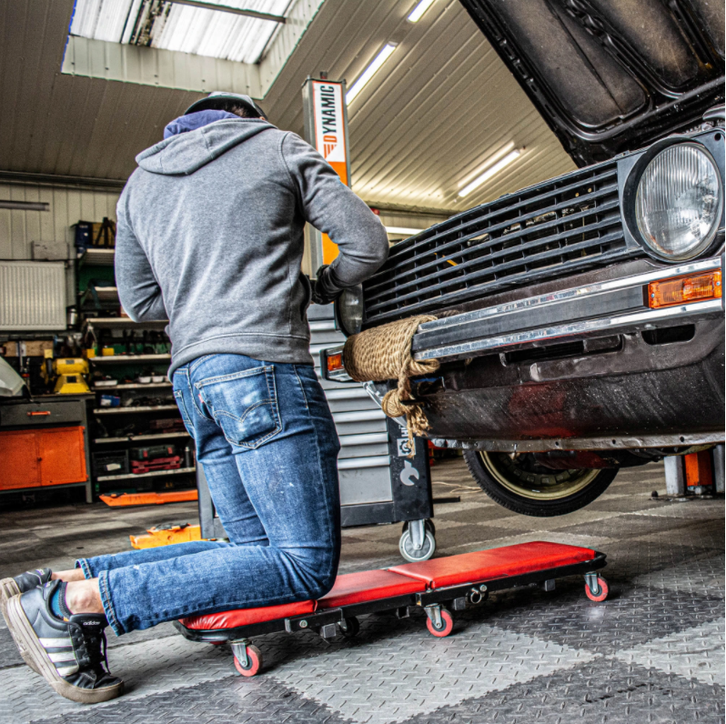 Carrello Sotto Auto 2 in 1 Sgabello da Officina Tekson | 209002