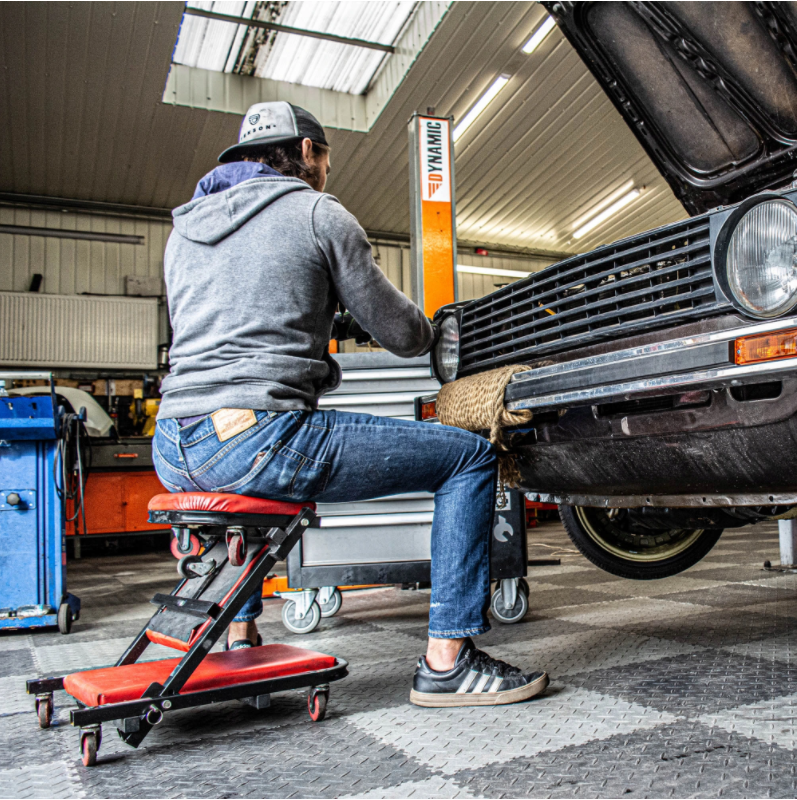 Carrello Sotto Auto 2 in 1 Sgabello da Officina Tekson | 209002