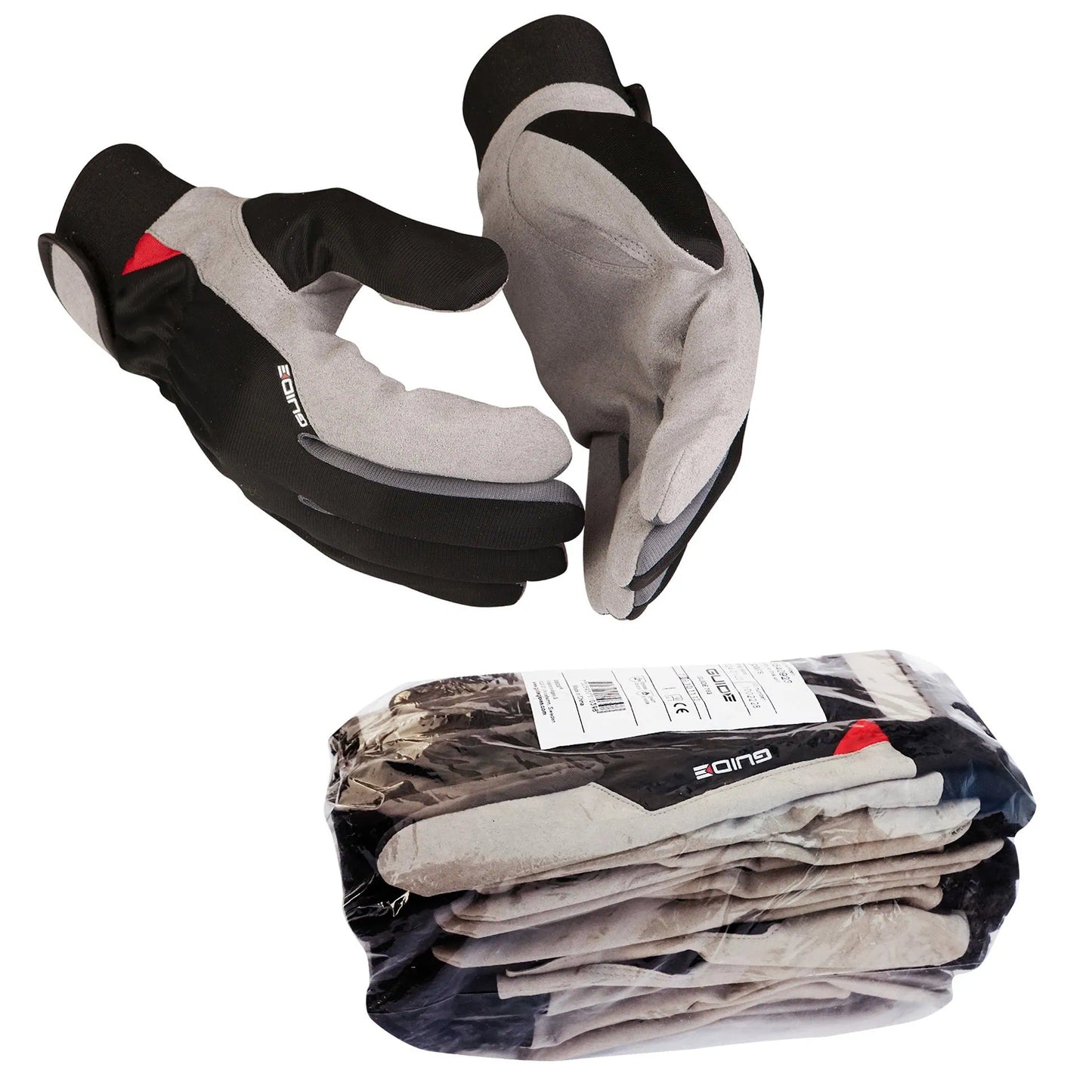 12 paia di guanti da lavoro Guide, con chiusura in velcro | 763
