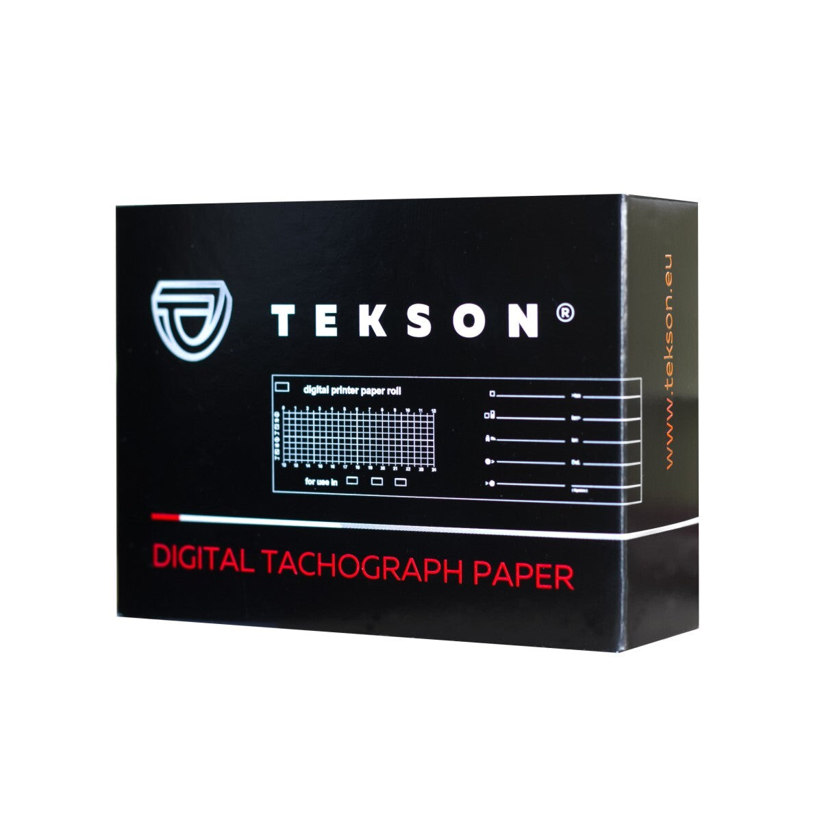 Rotolini di carta termica per tachigrafo digitale TEKSON (3X8) / 207001